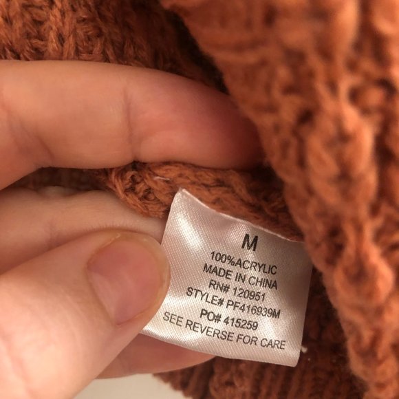 FINAL PRICE Pink Rose Coral Cardigan Sweater - Picture 3 of 5